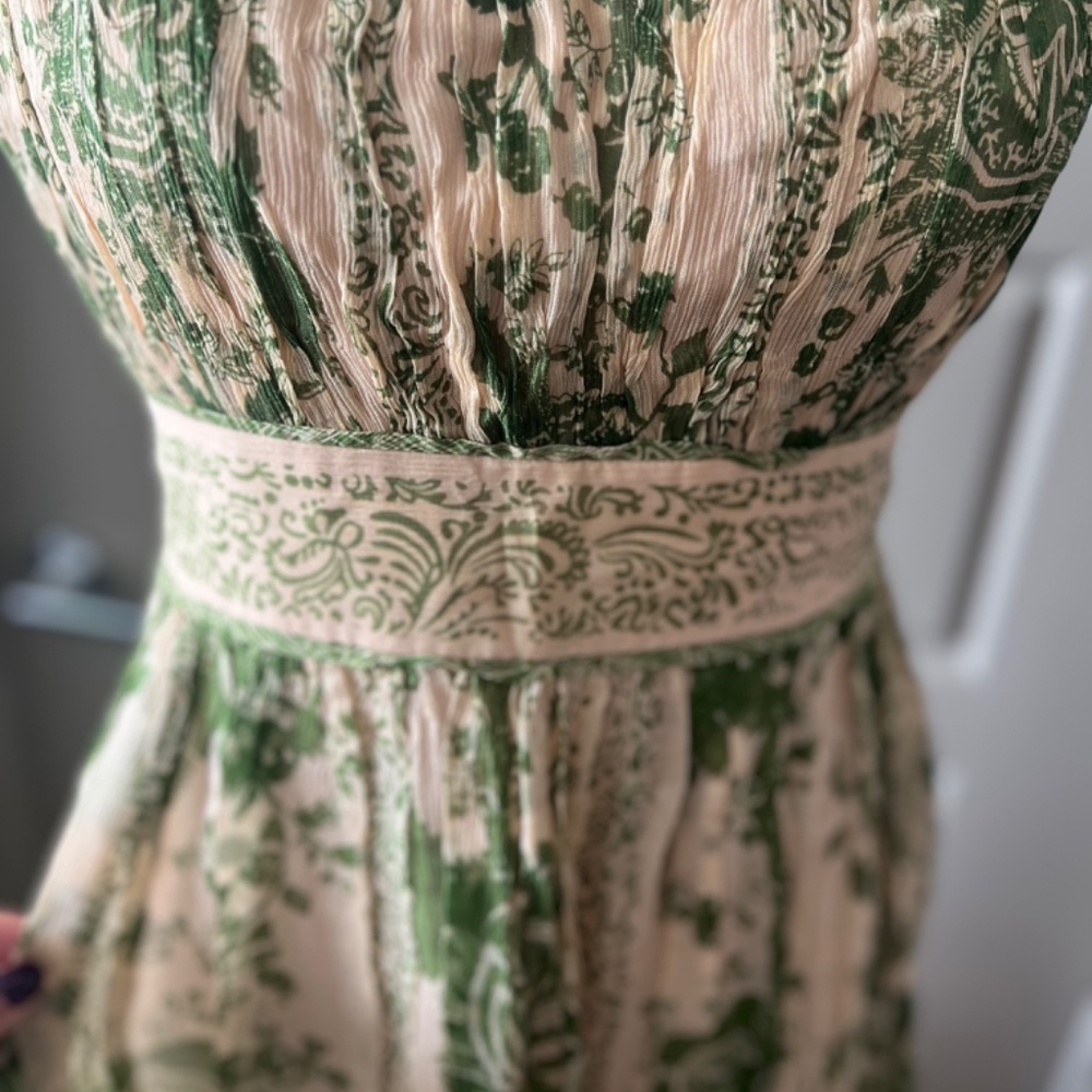 Jones New York Silk Green Pattern Dress - Picture 7 of 8